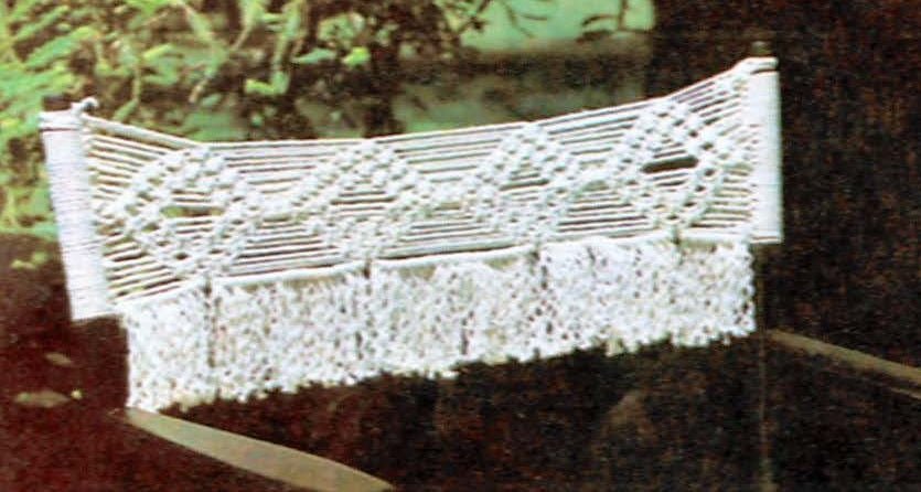 Macrame Director's Chair and Stool Pattern, Garden Decor, Instant Download