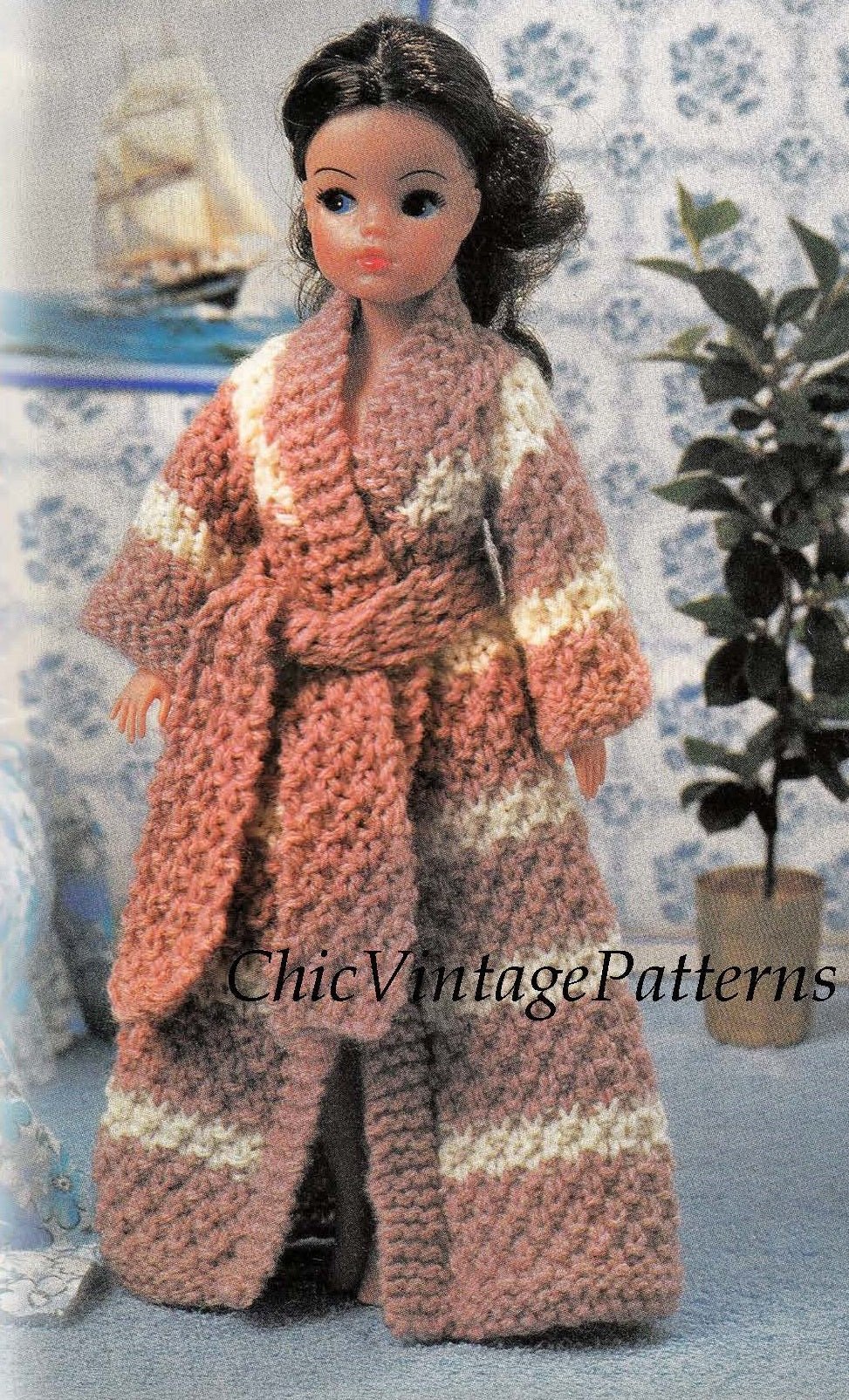knitted dressing gown pattern Kids Chunky Knitted Jacket & Dressing Gown - Wool Blend Knit