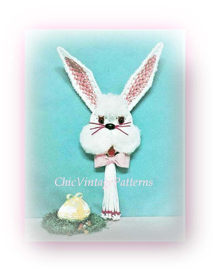 Macrame Easter Bunny Pattern, Macrame Wall Hanging, Home Decor, Digital Download