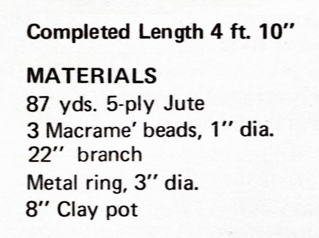 Easy-to-Make Macrame Plant Hanger Pattern, Instant Download