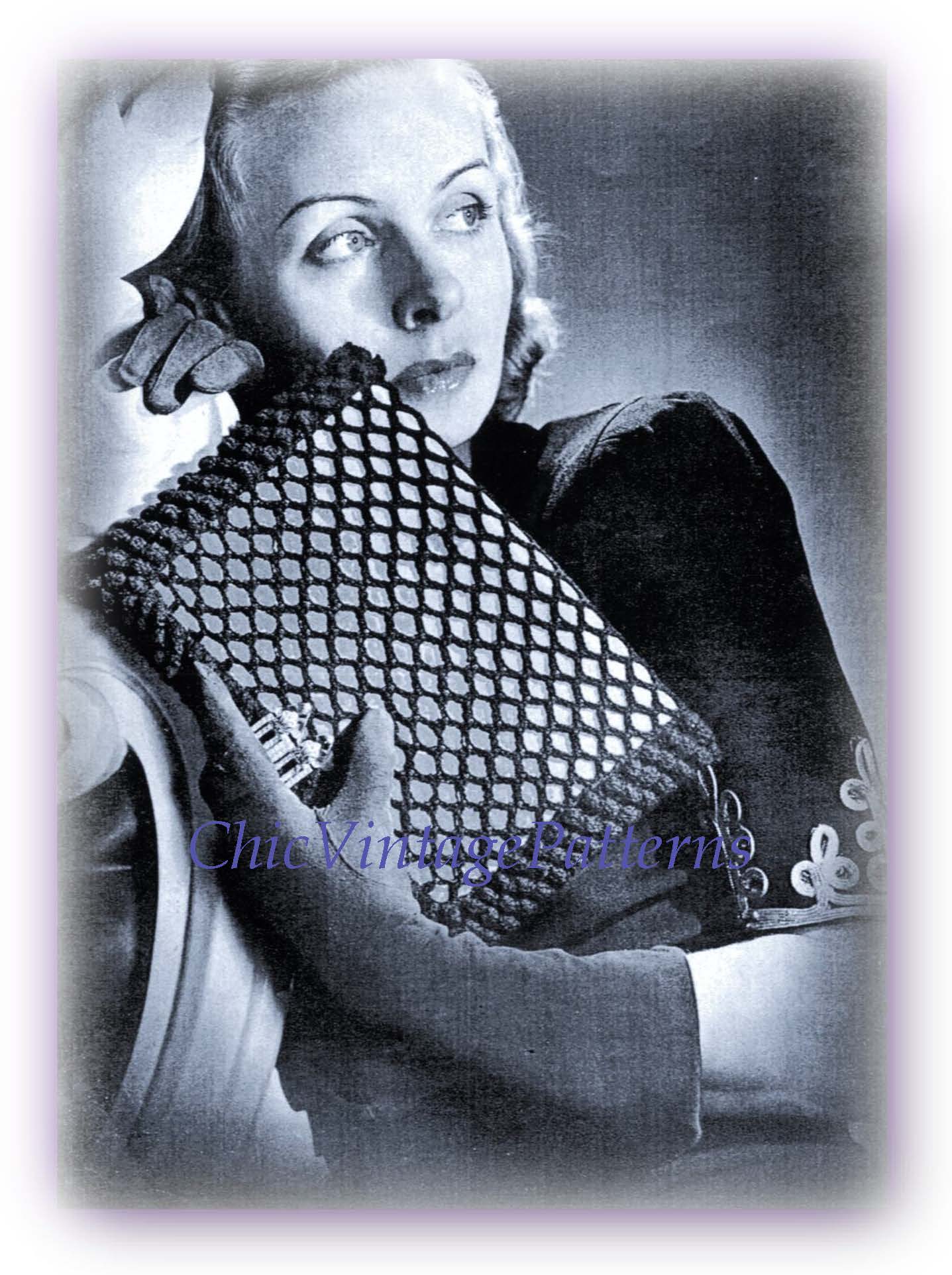 1940's clutch purse top