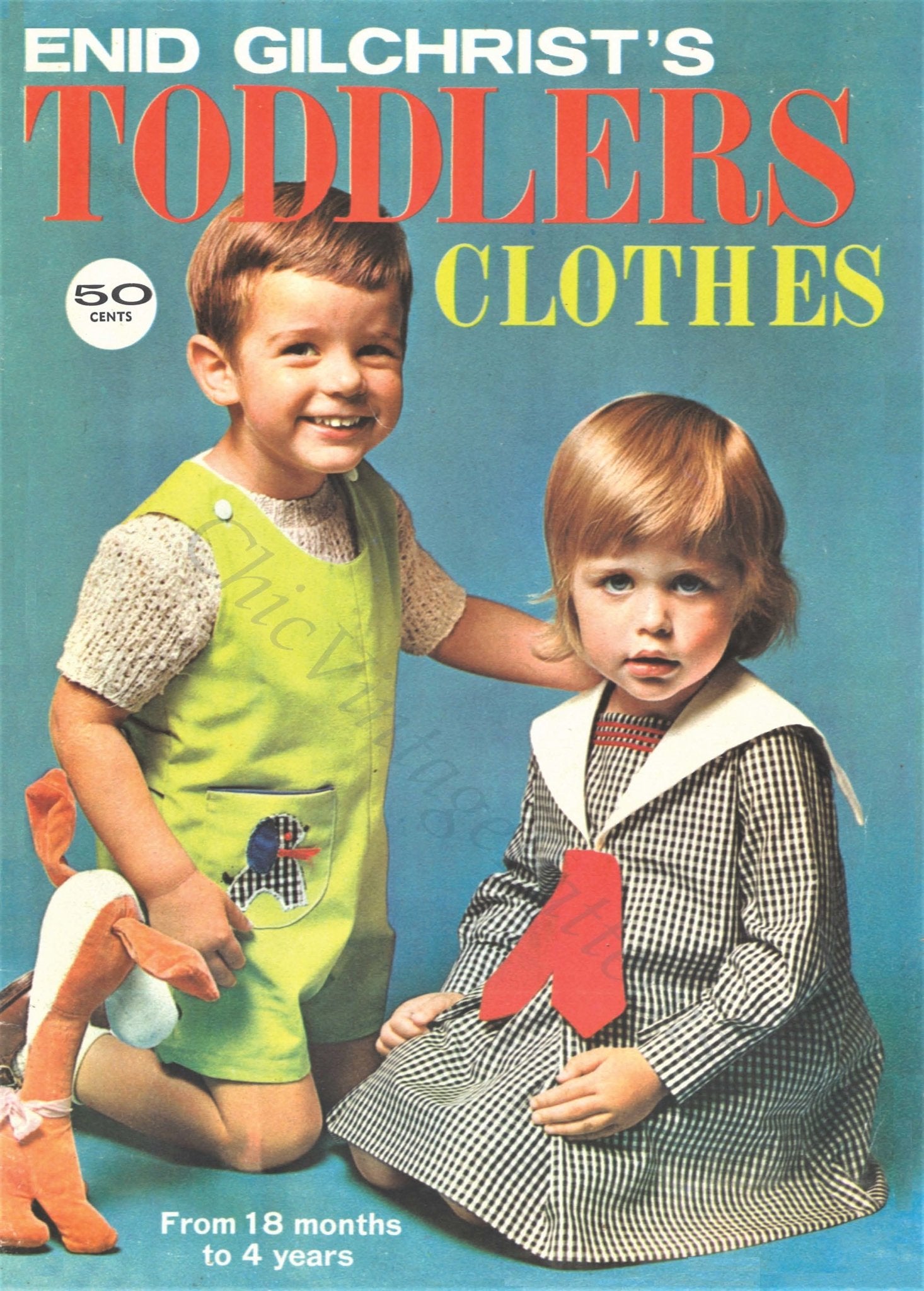 1960's Enid Gilchrist "Toddlers Clothes" PDF Book, Self Drafting Book, Instant Download