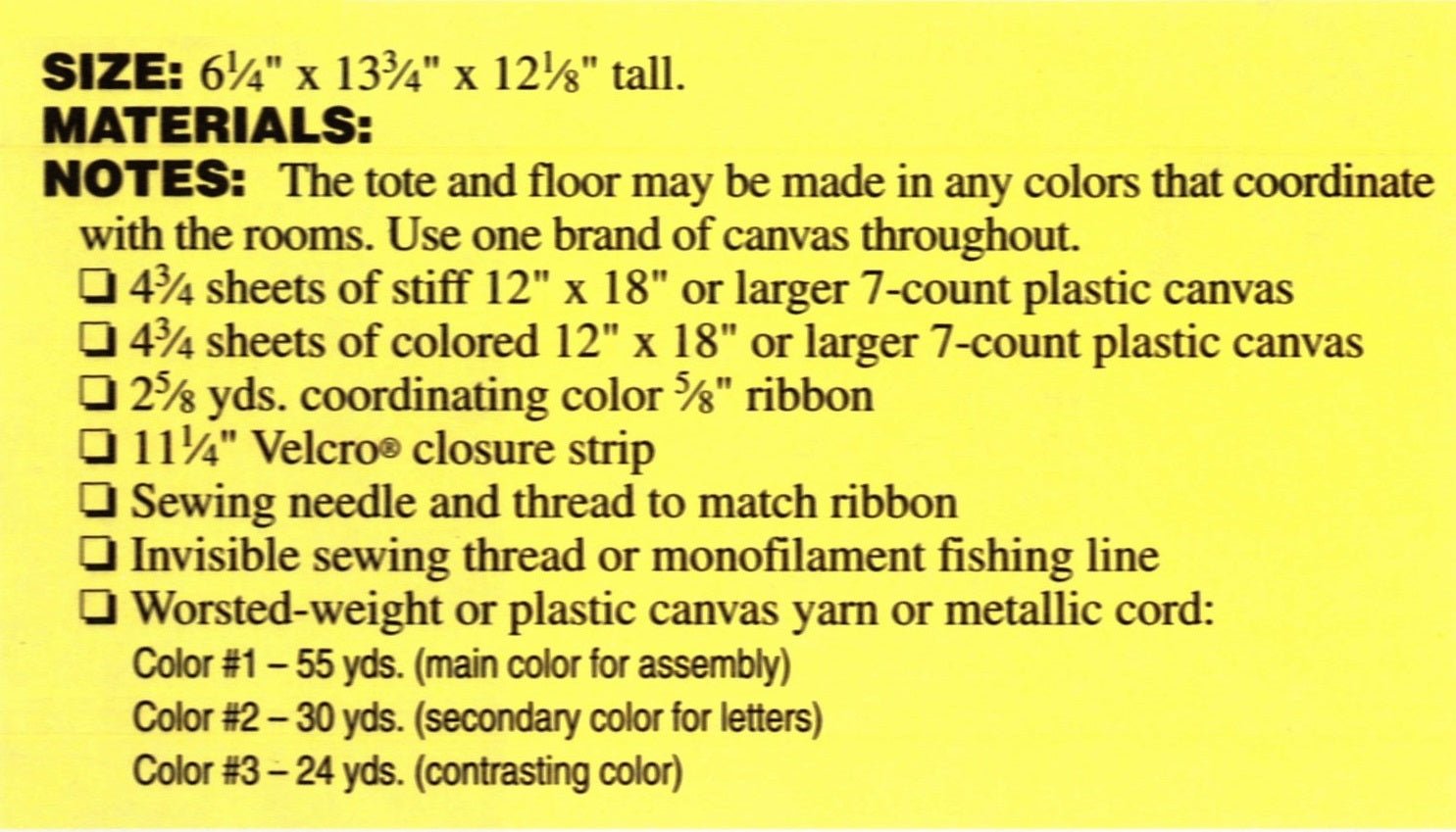 Plastic Canvas Carry & Play Floor and Tote Pattern, 11.1/2 inch Doll, Digital Download