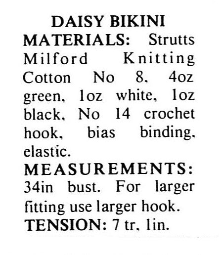 Crochet Bikini Pattern, Daisy Bikini, PDF Crochet Pattern, Holiday