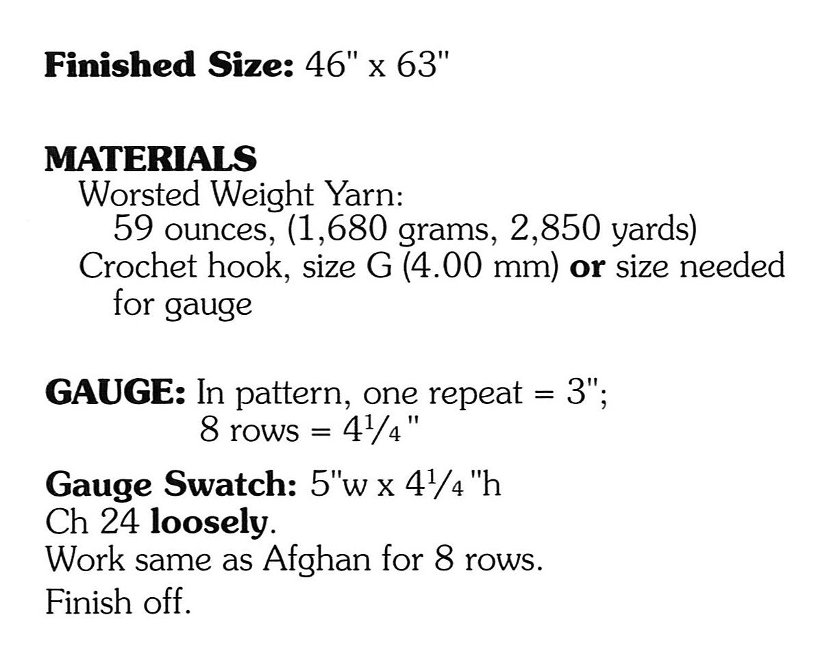 Crochet Afghan Rug Pattern, Lacy Design, Digital Pattern