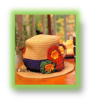 Vintage Crochet Tea Cosy Pattern, Ladies Hat, Instant Download