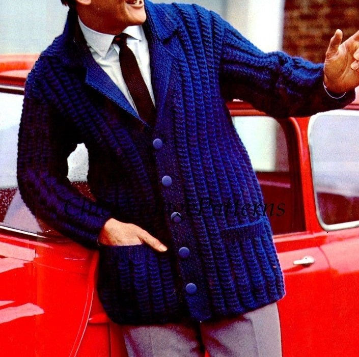 Mens heavy cardigan on sale