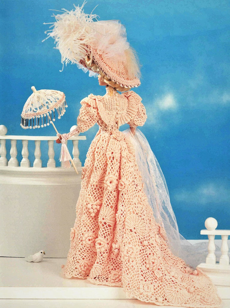 Crochet Doll's Dress, 11.1/2 inch Doll | ChicVintagePatterns Crochet Doll's Dress, 11.1/2 inch Doll | ChicVintagePatterns