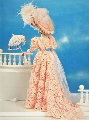 Crochet Doll's Dress, 11.1/2 inch Doll | ChicVintagePatterns Crochet Doll's Dress, 11.1/2 inch Doll | ChicVintagePatterns