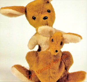 Kangaroo and Joey Toy Sewing Pattern, Australian Kangaroo, Instant Download