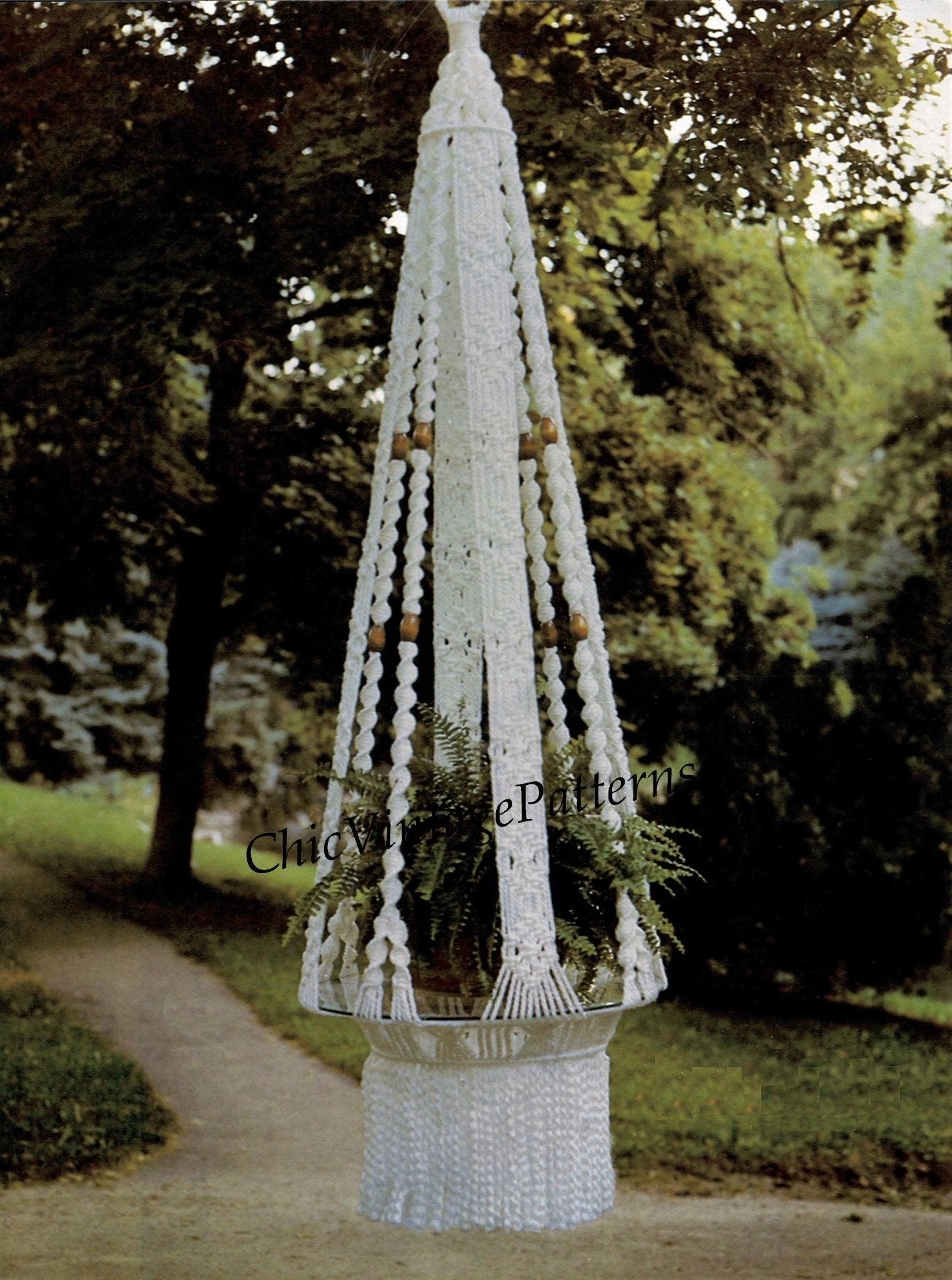 Macrame Hanging Table Pattern, Garden Decor, Instant Download