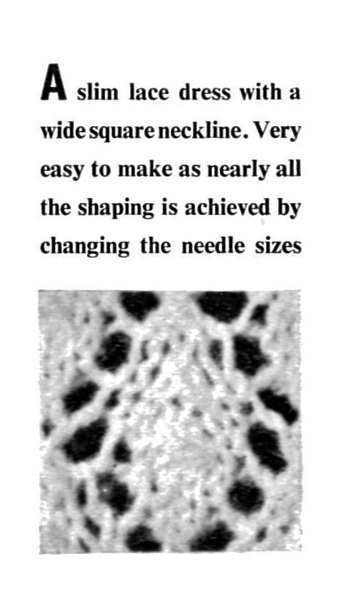 chinese dress ladies Ladies Knitted Lace Dress Pattern