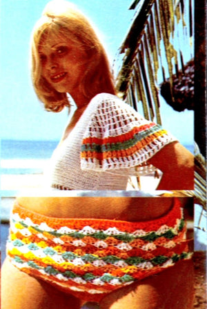 Crochet Dress Pattern, Ladies Summer Dress and Pants, Digital Download