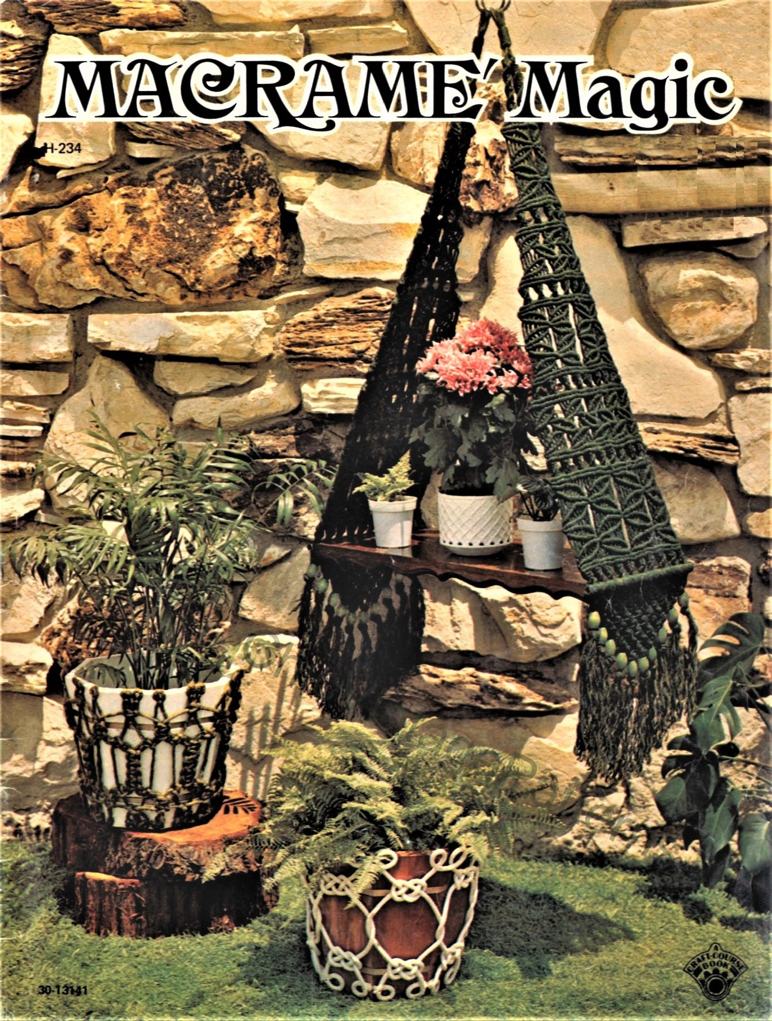 vintage macrame plant hanger patterns Vintage "Macrame Magic" Pattern Book, PDF Book, Instant Download