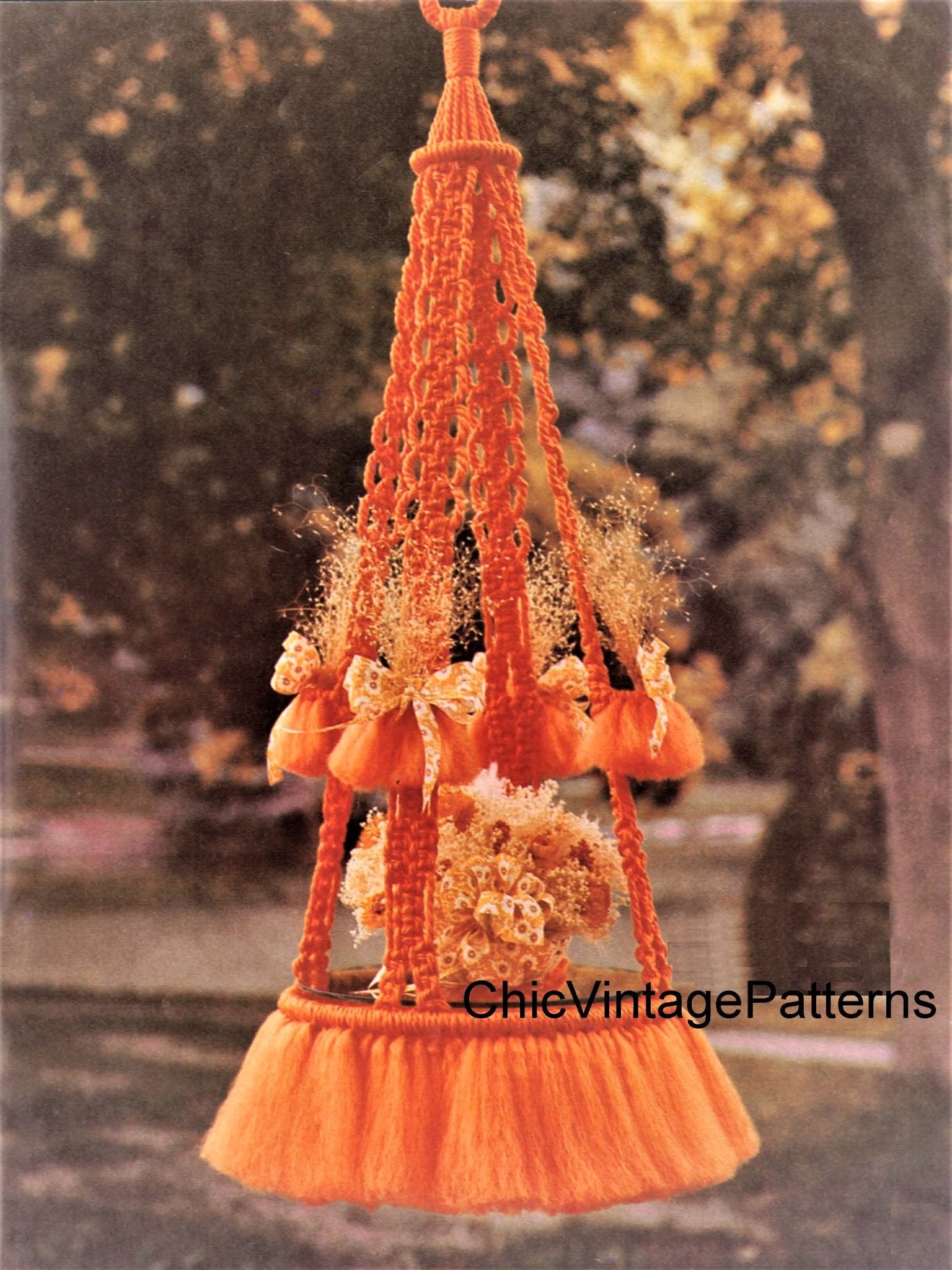 macrame plant hanger table Macrame Pattern, Hanging Table