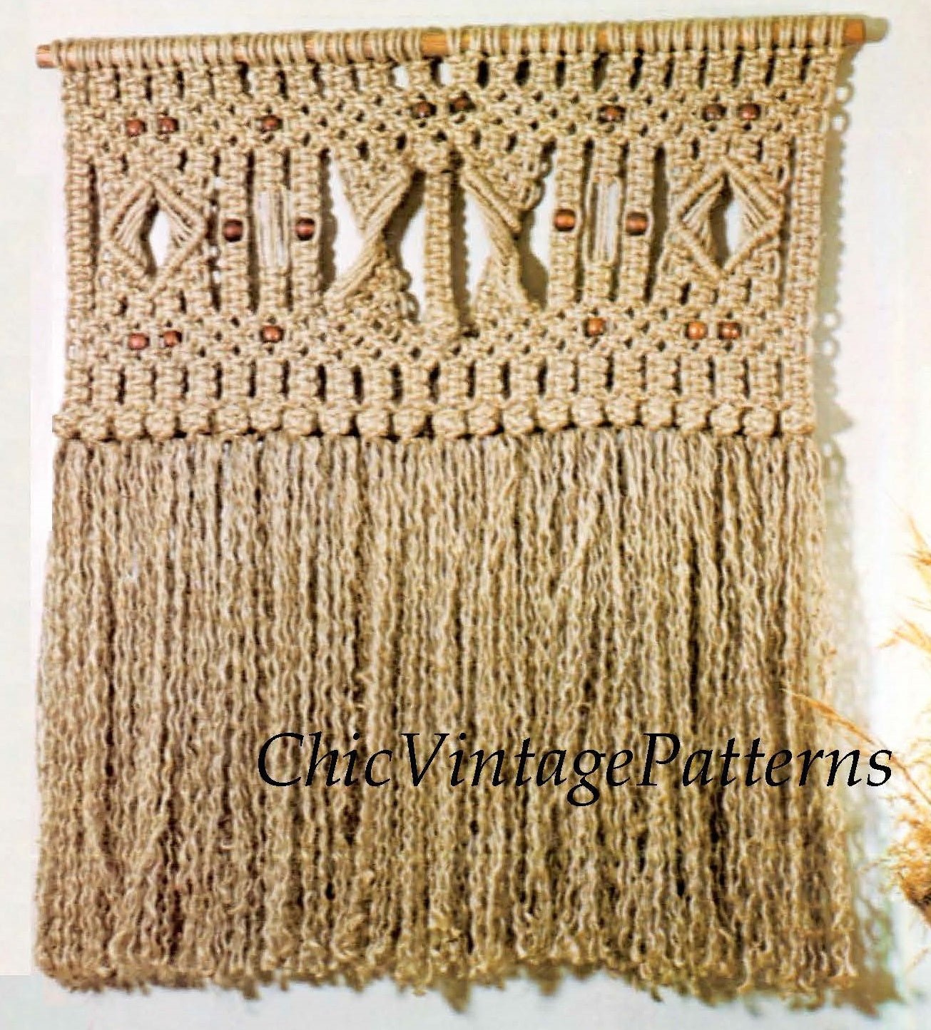 Macrame Wall Hanging Pattern, Wall Art, Instant Download