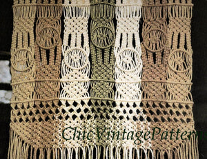 Macrame Wall Hanging Pattern, Wall Art, Instant Download