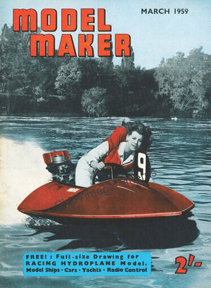 Model Maker Magazine, March 1959, PDF Book, Instant Download