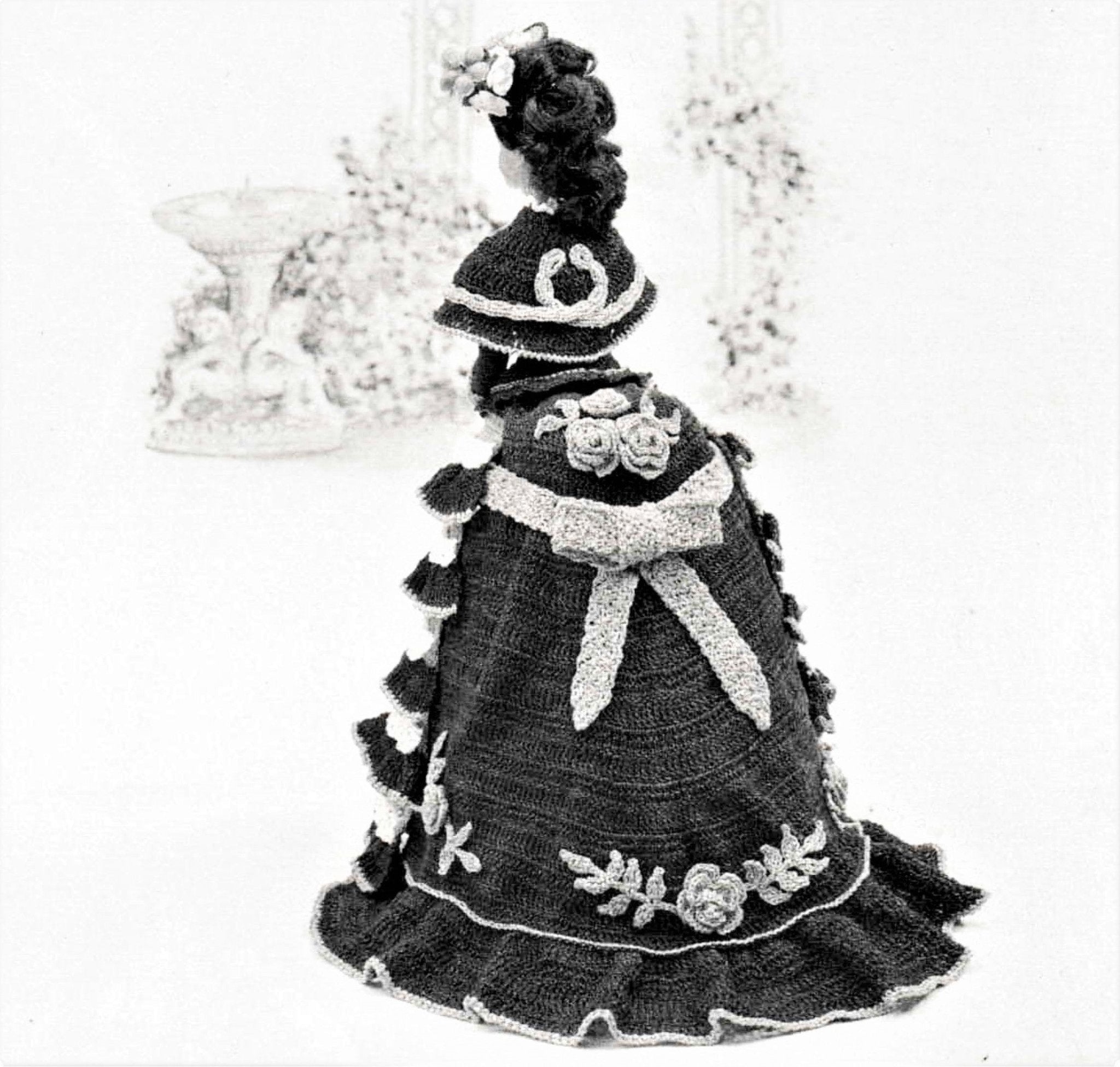 Crochet Doll's Dress, Victorian, 11.1/2 inch Doll | ChicVintagePatterns Crochet Doll's Dress, Victorian, 11.1/2 inch Doll | ChicVintagePatterns