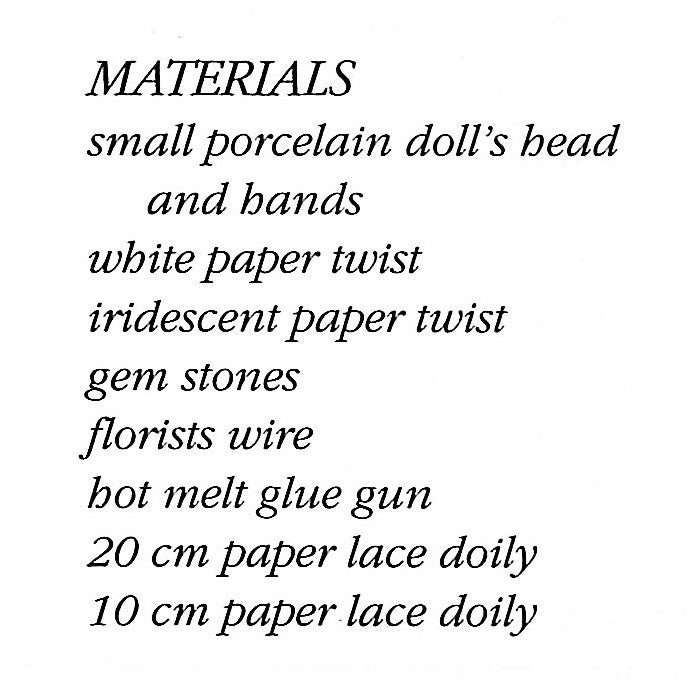 Paper Fairy Pattern, Christmas Decoration, Instant Download