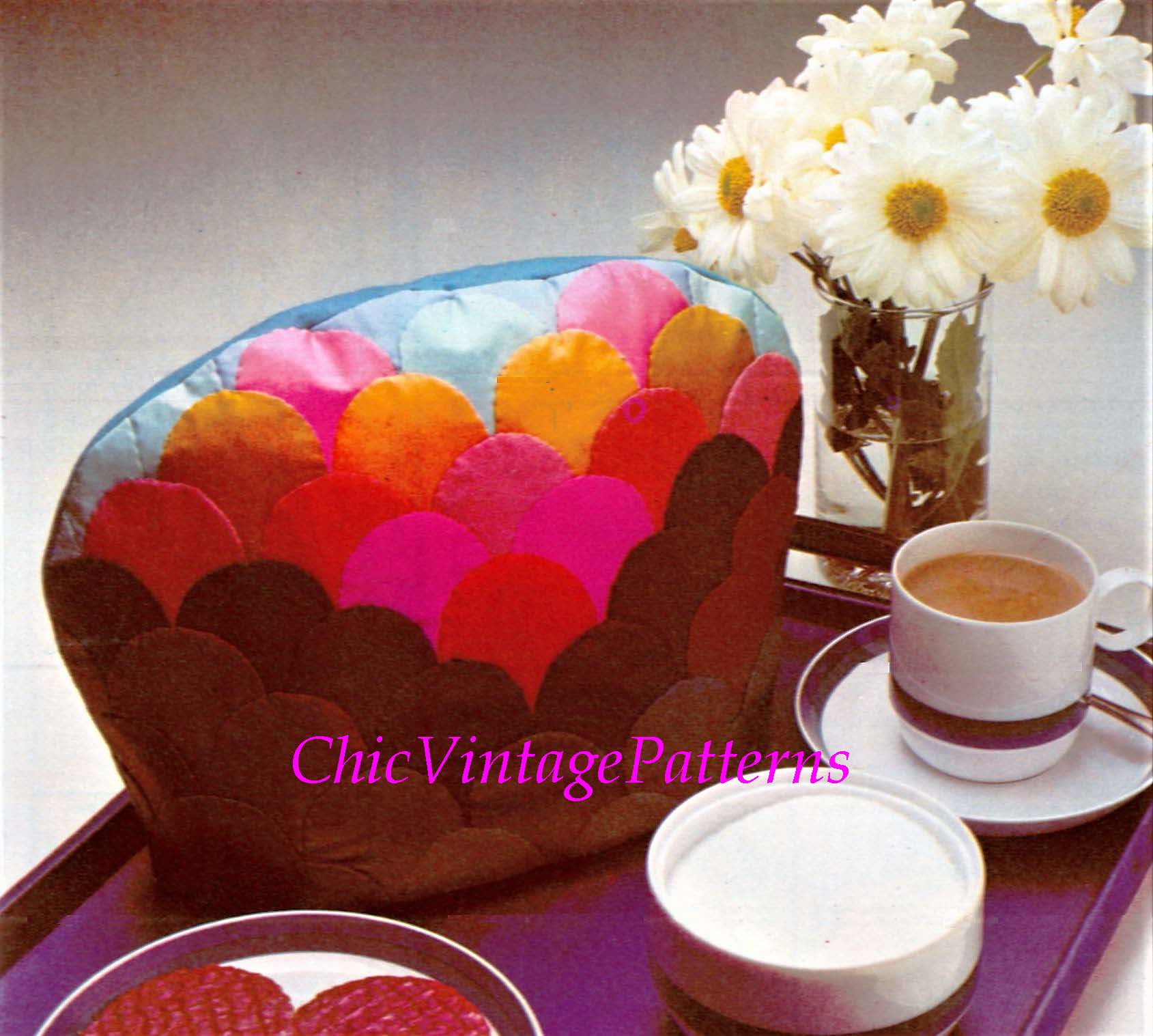 Clamshell Patchwork Tea Cosy Pattern, Sewing Pattern, Instant Download