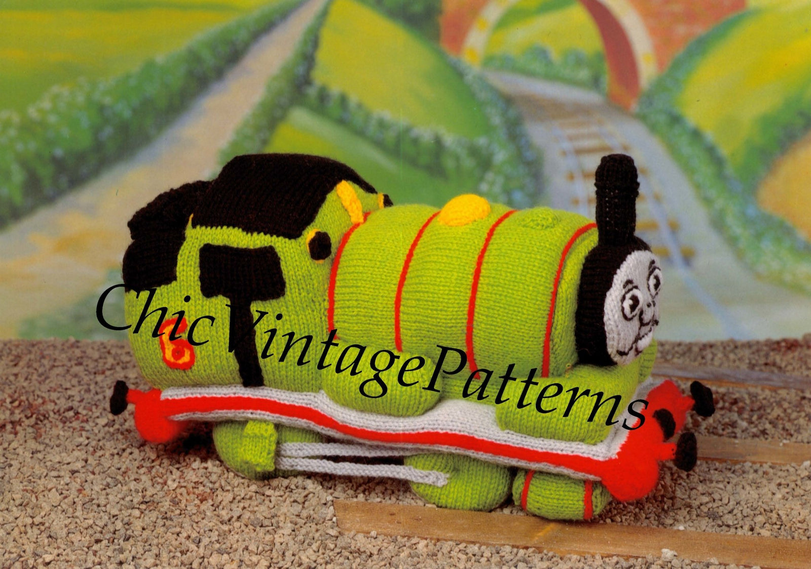 Percy Toy Knitting Pattern, Percy Soft Toy, Instant Download