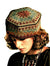 Knitted Ladies Pillbox, Vintage Hat,  Jacquard Design, Digital Download