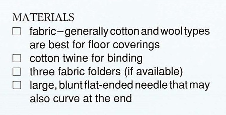 Rag Rug Pattern, Plaited Fabric Rug, Digital Pattern