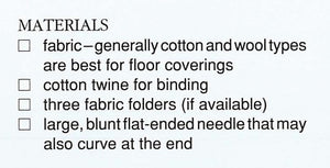 Rag Rug Pattern, Plaited Fabric Rug, Digital Pattern