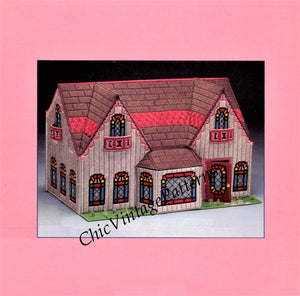 Plastic Canvas Doll's House Family and Furnishings Pattern, Instant Download