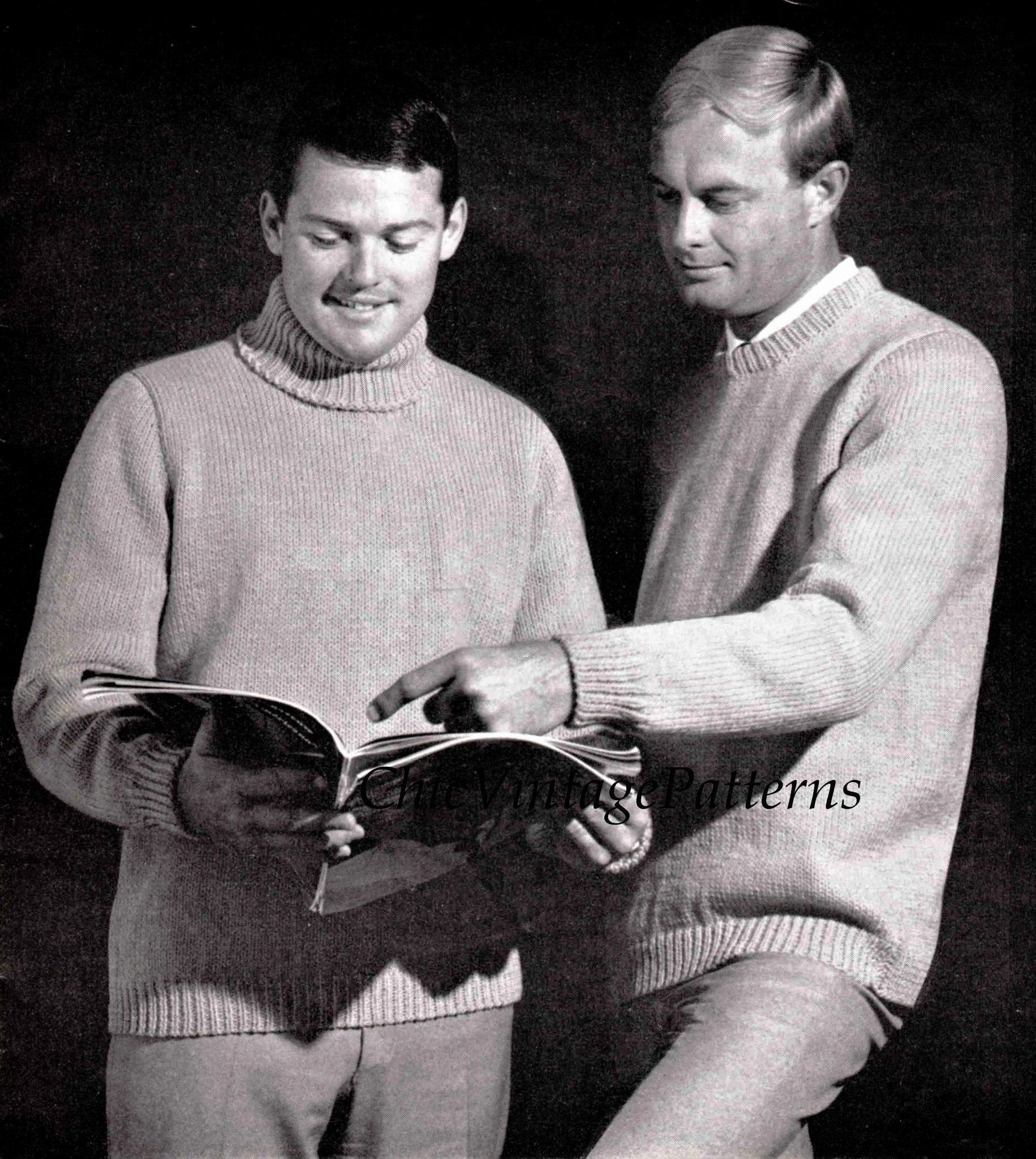 Easy mens hotsell sweater knitting pattern