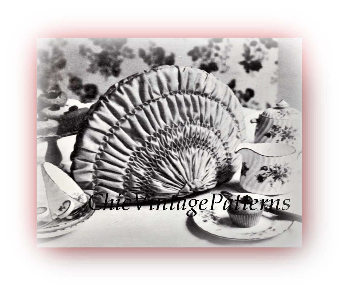 Smocked Tea Cosy Pattern, Instant Download