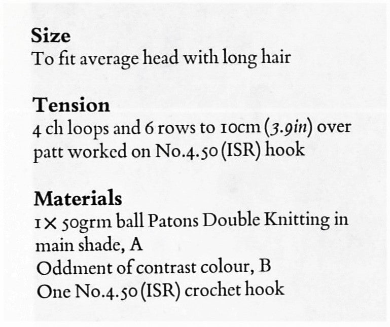 Crochet Hat Pattern, Ladies Crochet Snood, Instant Download