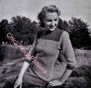 Vintage Stitchcraft Book, April 1949, Instant Download, 9 Patterns