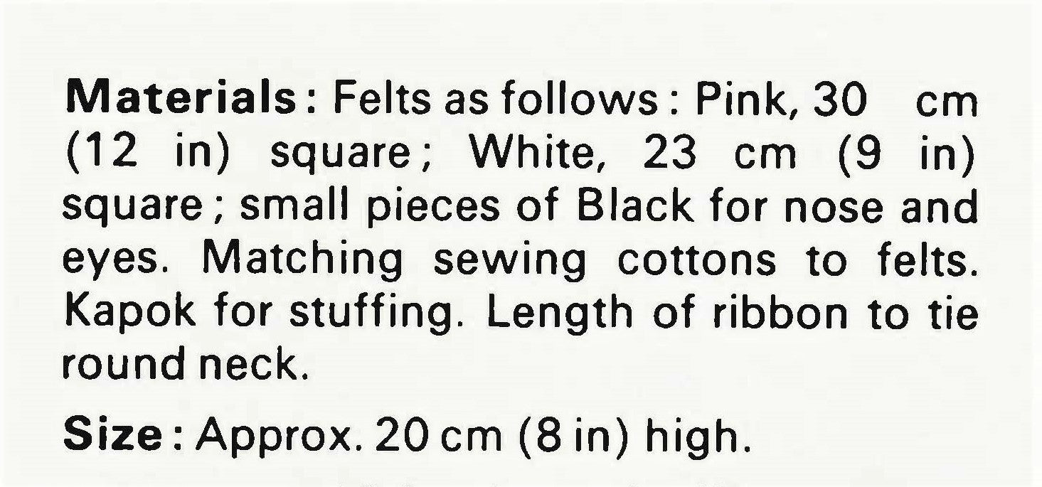 Soft Toy Puppy Sewing Pattern, 1970's Felt Toy, Instant Download