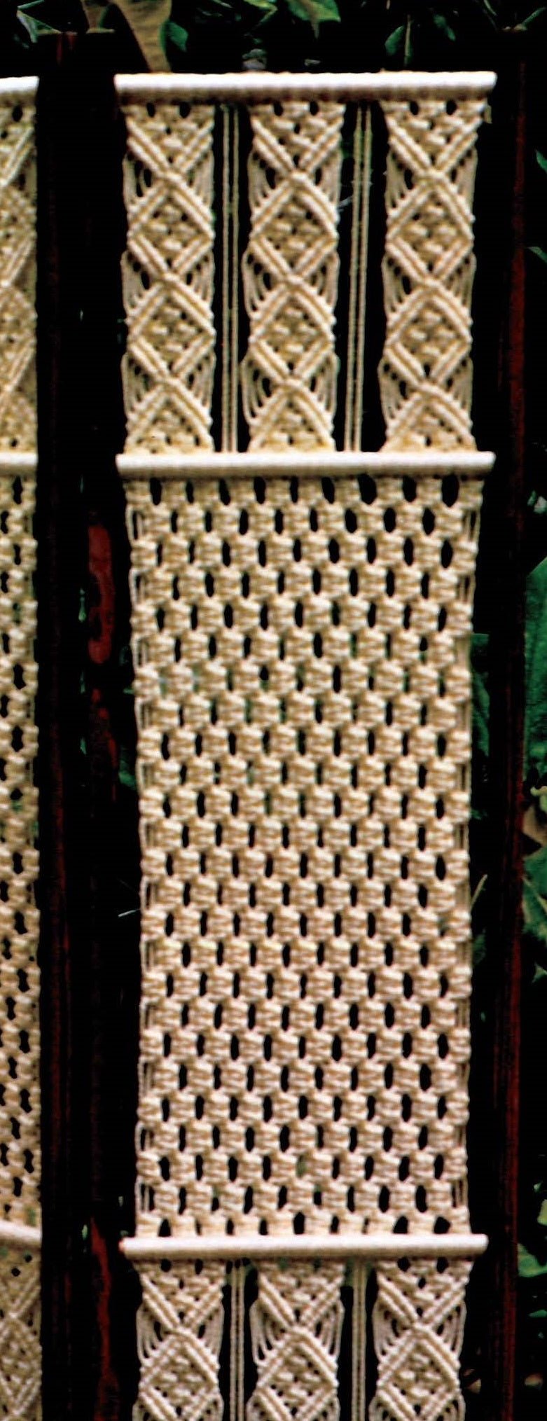 Macrame Folding Screen Pattern, Room Divider, Instant Download