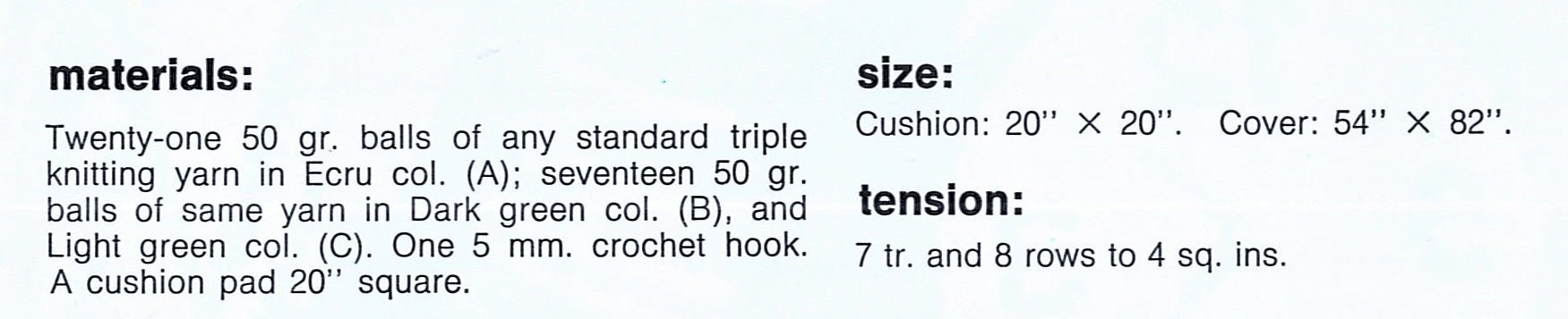 Easy-to-Make Crochet Bed Cover and Cushion Pattern, Instant Download