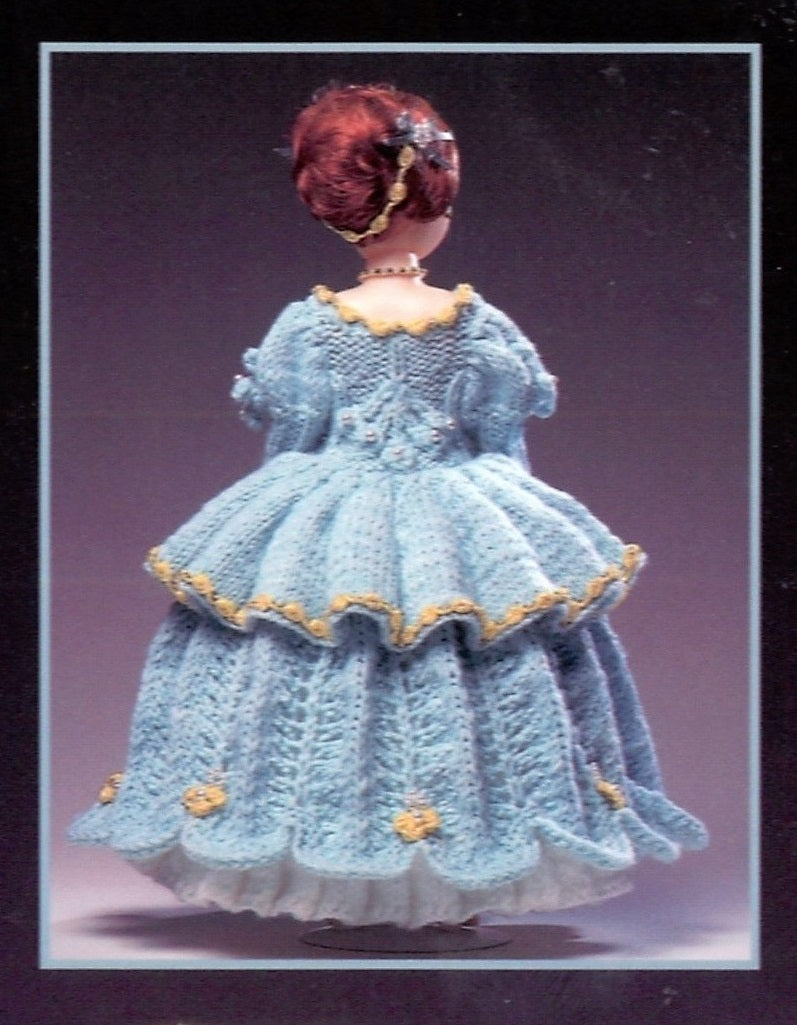 Doll's Dress Knitting Pattern, 15 inch Doll | ChicVintagePatterns Doll's Dress Knitting Pattern, 15 inch Doll | ChicVintagePatterns