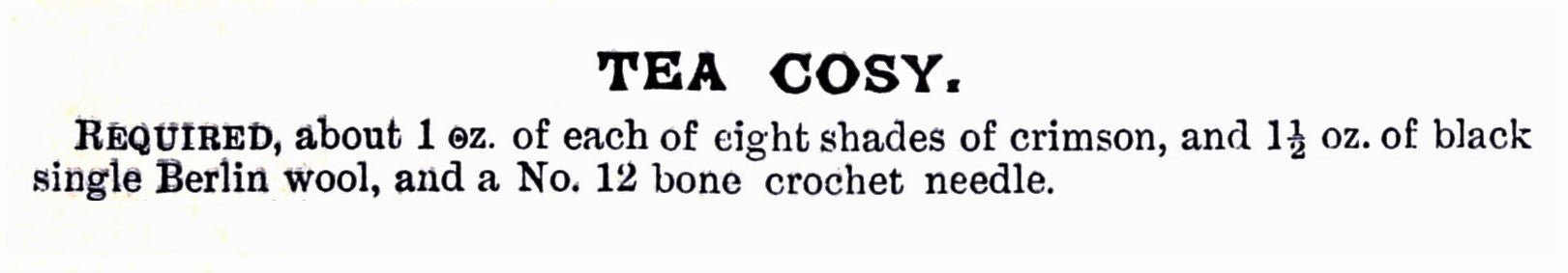 Crochet Tea Cosy Pattern, Victorian Fan Shaped Tea Cosy, Digital Download