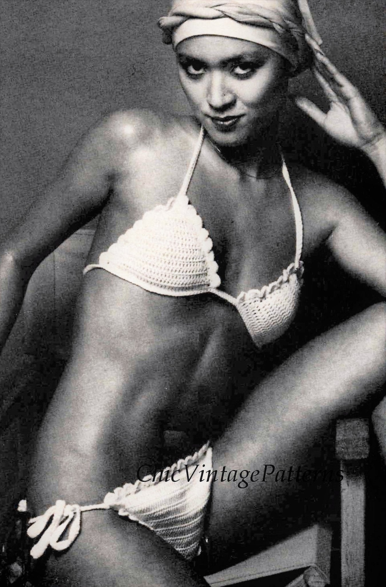 Crochet Bikini Pattern, Holiday Resort Pattern, Instant Download