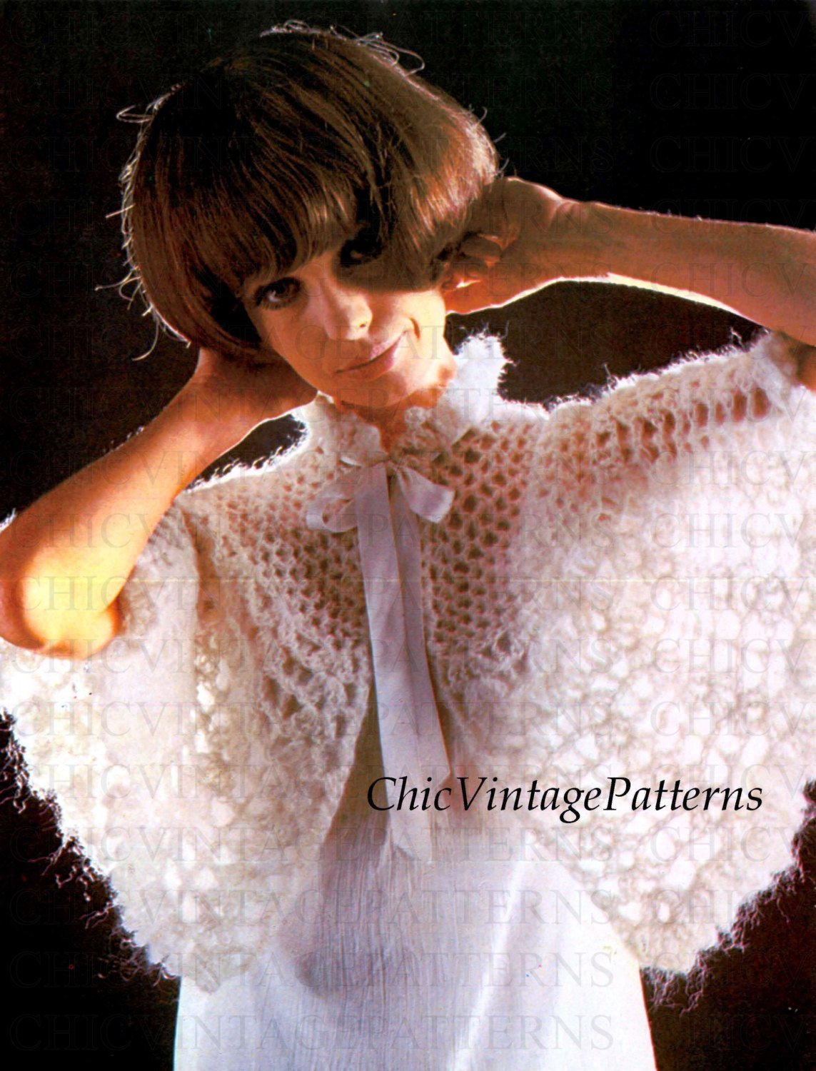 Ladies Bed Cape Pattern, PDF Crochet Pattern