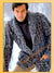 Men's Jacket Knitting Pattern, Windowpane Cardigan, Instant Download