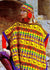 Knitted Ladies Poncho Pattern, Fringed Peruvian Style Ladies Poncho and Hat, Instant Download
