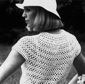 Crochet Top Pattern, Ladies Summer Blouse, Instant Download