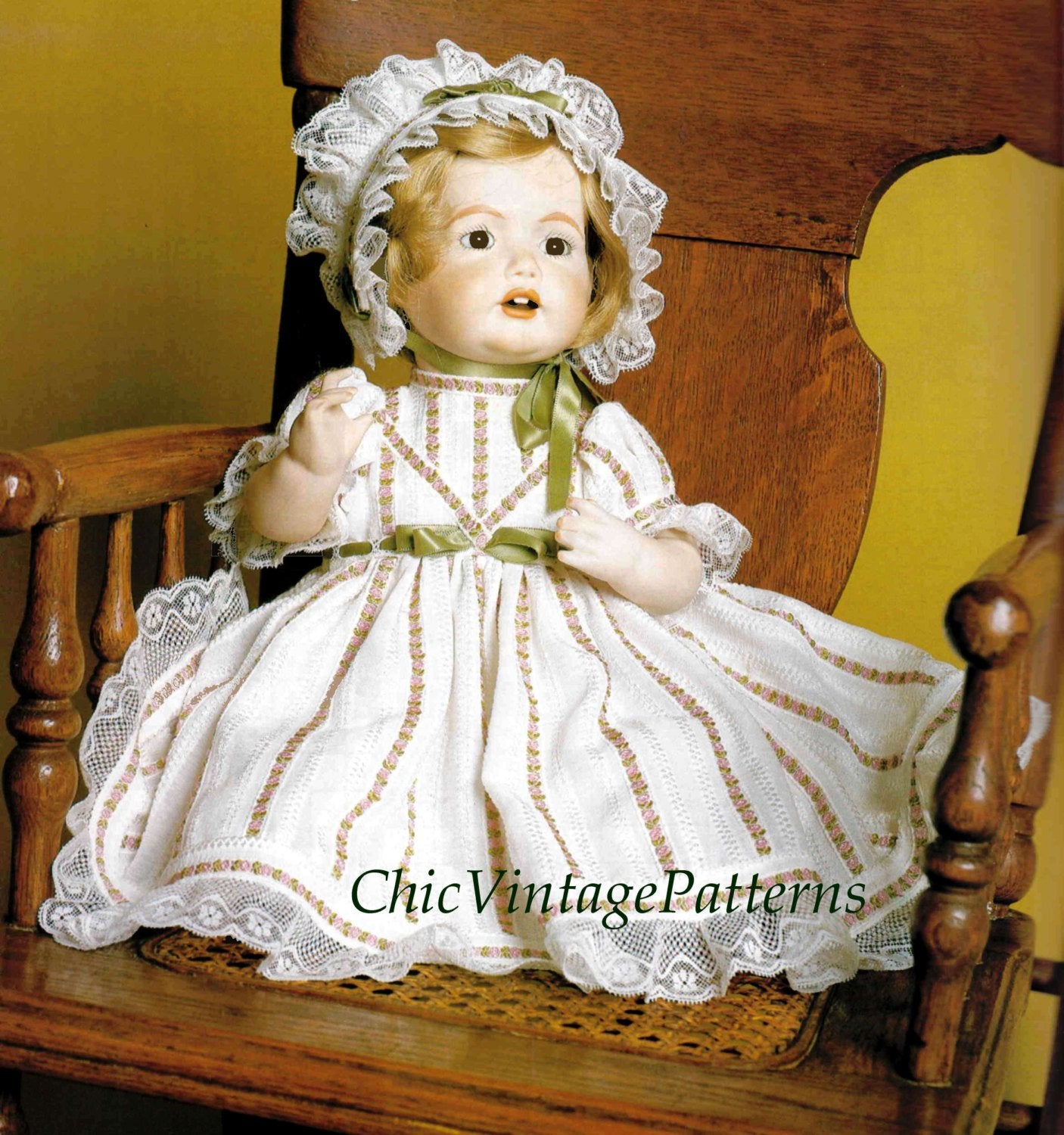 Baby Doll Clothes Sewing Pattern, 41cms / 16 inch Doll, Instant Download