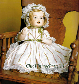 Baby Doll Clothes Sewing Pattern, 41cms / 16 inch Doll, Instant Download