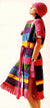 Knitted Coat and Hat, Ladies Multicoloured Vest with Fringe, Instant Download