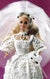 Crochet Doll's Wedding Gown Pattern,11.1/2 inch Doll, Instant Download