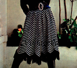 Ladies Knitted Skirt Pattern, Fringed Skirt, Instant Download