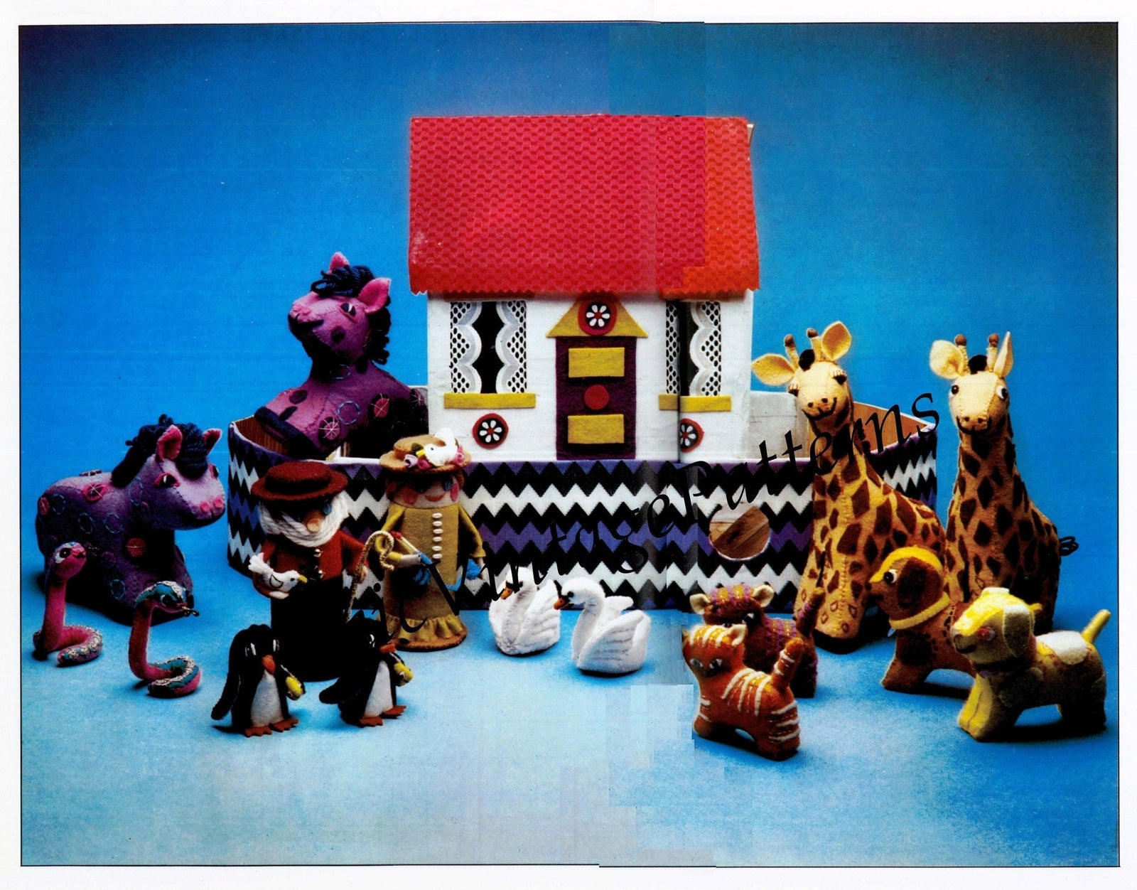 Vintage Noah's Ark Sewing Pattern, Instant Download, No Special Skills Required